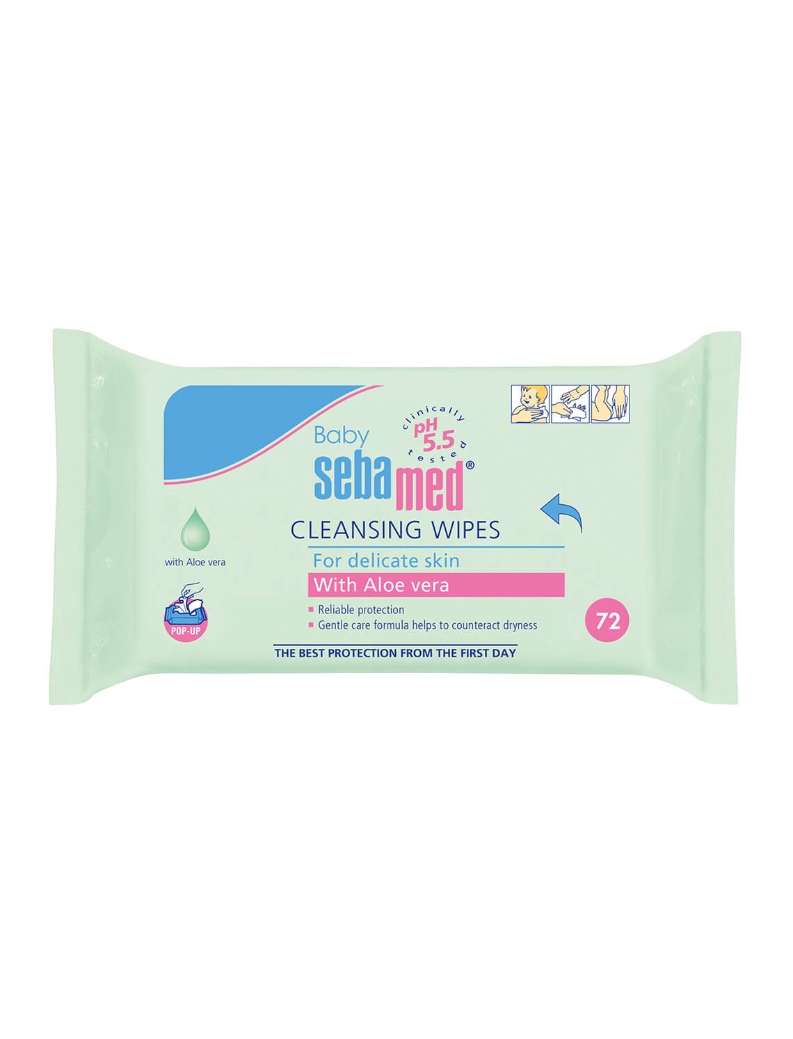  BABY CLEANSING WIPES WITH ALOE VERA 